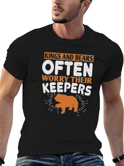 Kings and Bears Worry Their Keepers Black T-Shirt