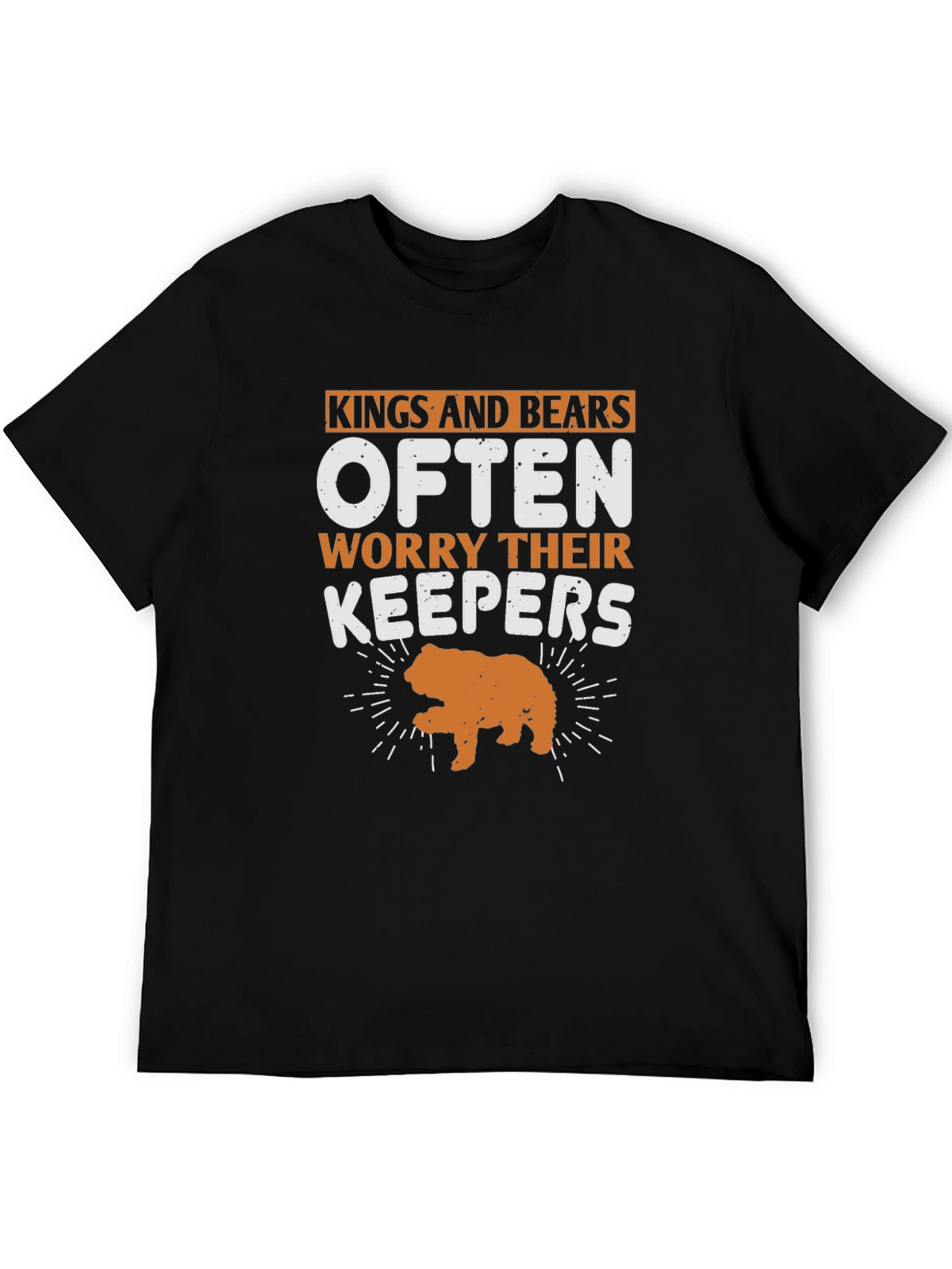 Kings and Bears Worry Their Keepers Black T-Shirt