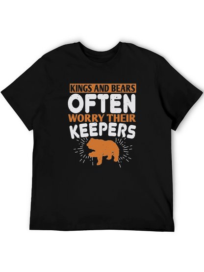 Kings and Bears Worry Their Keepers Black T-Shirt