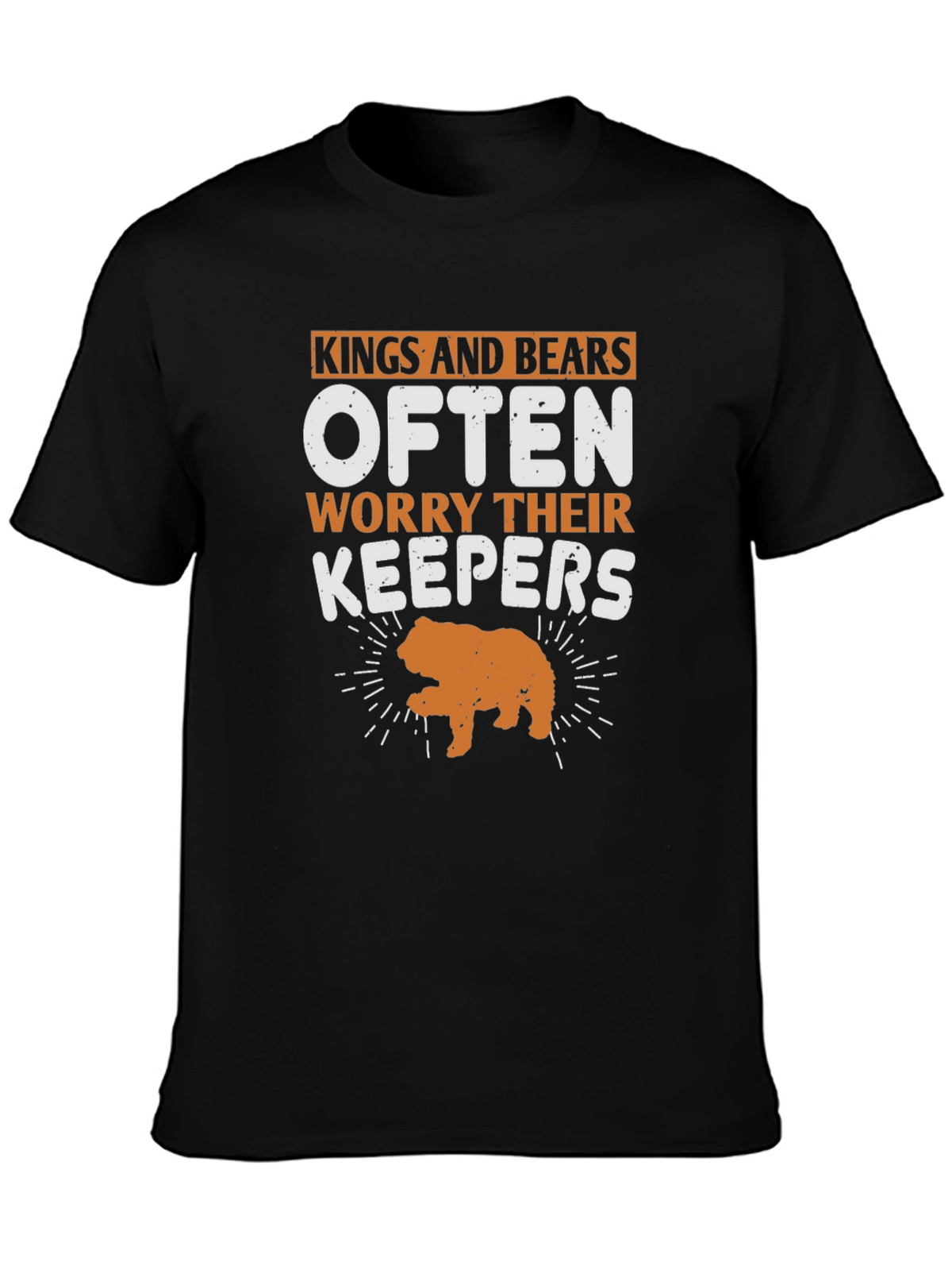 Kings and Bears Worry Their Keepers Black T-Shirt
