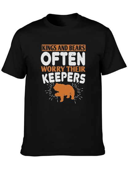 Kings and Bears Worry Their Keepers Black T-Shirt