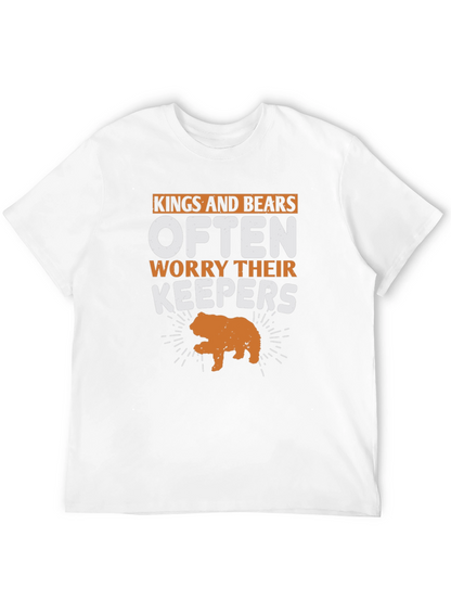 Kings and Bears Worry Their Keepers Black T-Shirt