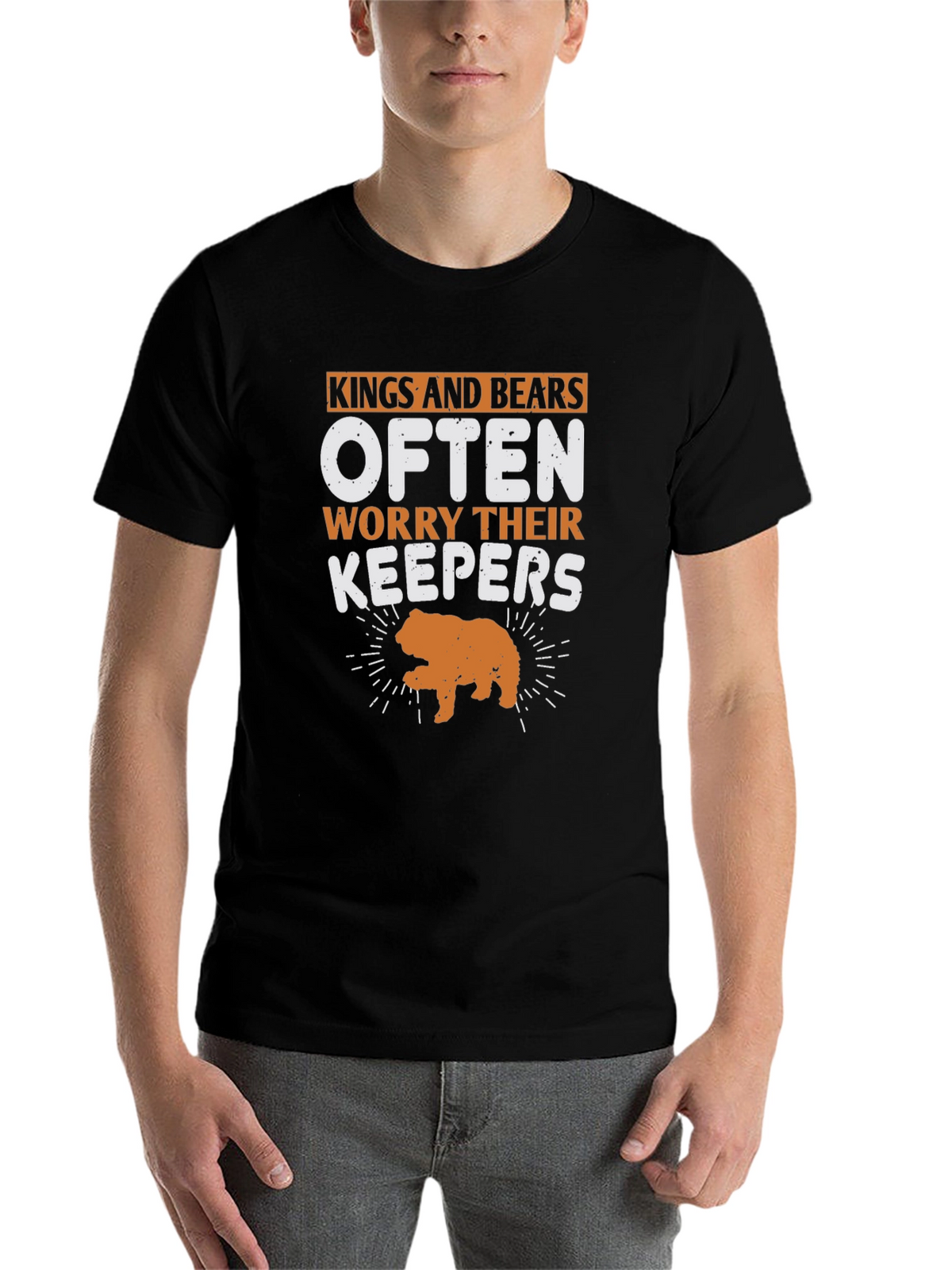 Kings and Bears Worry Their Keepers Black T-Shirt