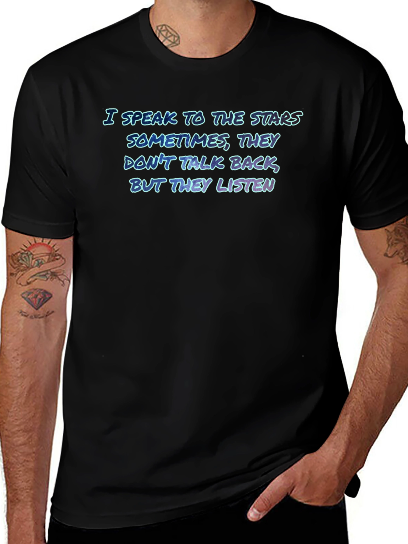 I Speak To The Stars Graphic Tee - Premium Cotton Blend