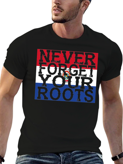 Never Forget Your Roots Paraguay Flag Graphic Tee