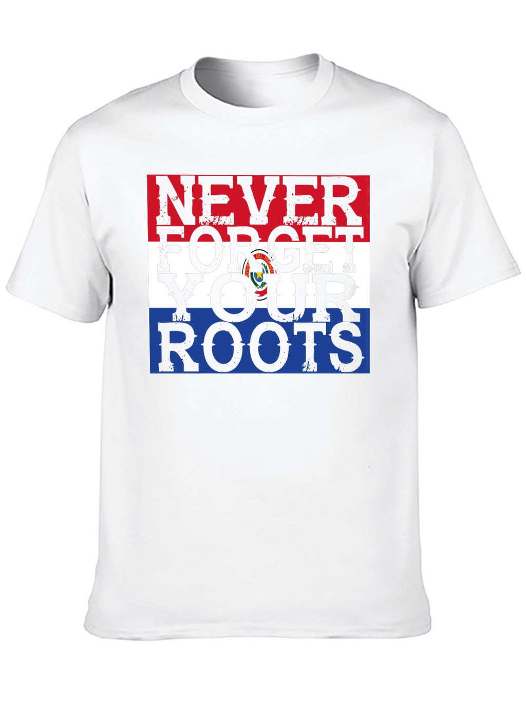 Never Forget Your Roots Paraguay Flag Graphic Tee