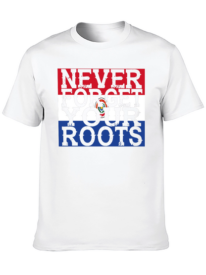 Never Forget Your Roots Paraguay Flag Graphic Tee