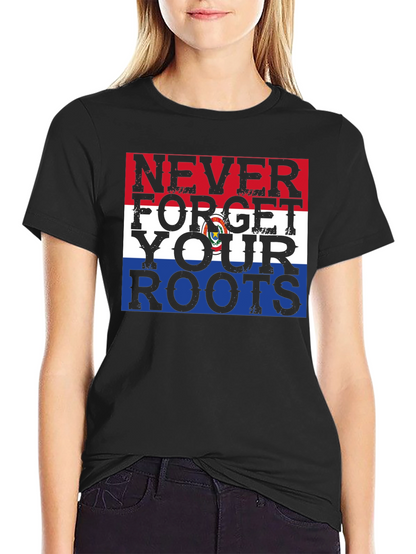 Never Forget Your Roots Paraguay Flag Graphic Tee