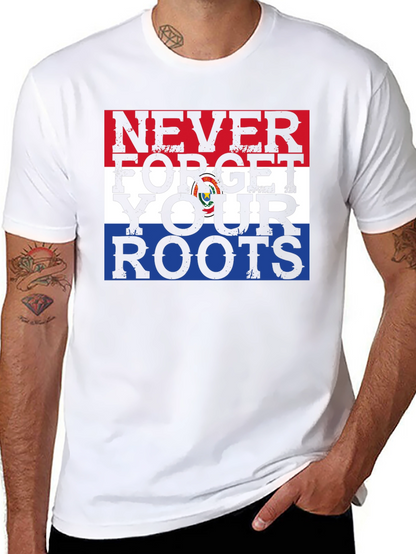 Never Forget Your Roots Paraguay Flag Graphic Tee