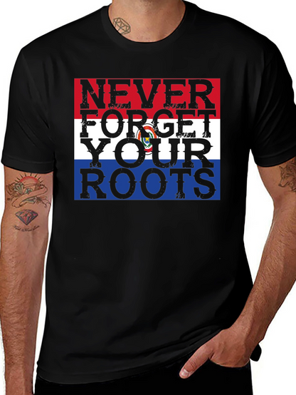 Never Forget Your Roots Paraguay Flag Graphic Tee