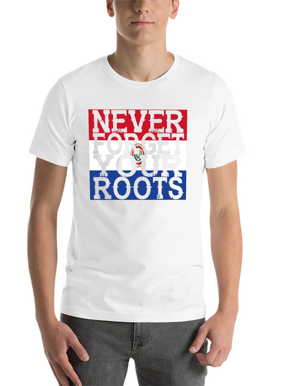 Never Forget Your Roots Paraguay Flag Graphic Tee