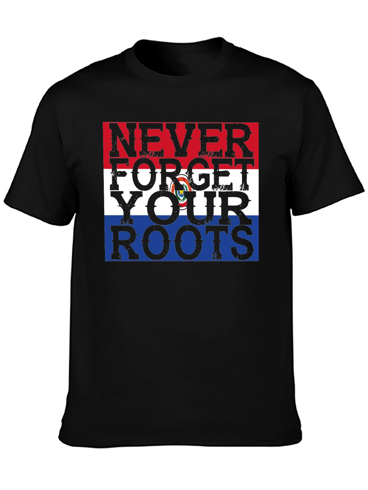 Never Forget Your Roots Paraguay Flag Graphic Tee
