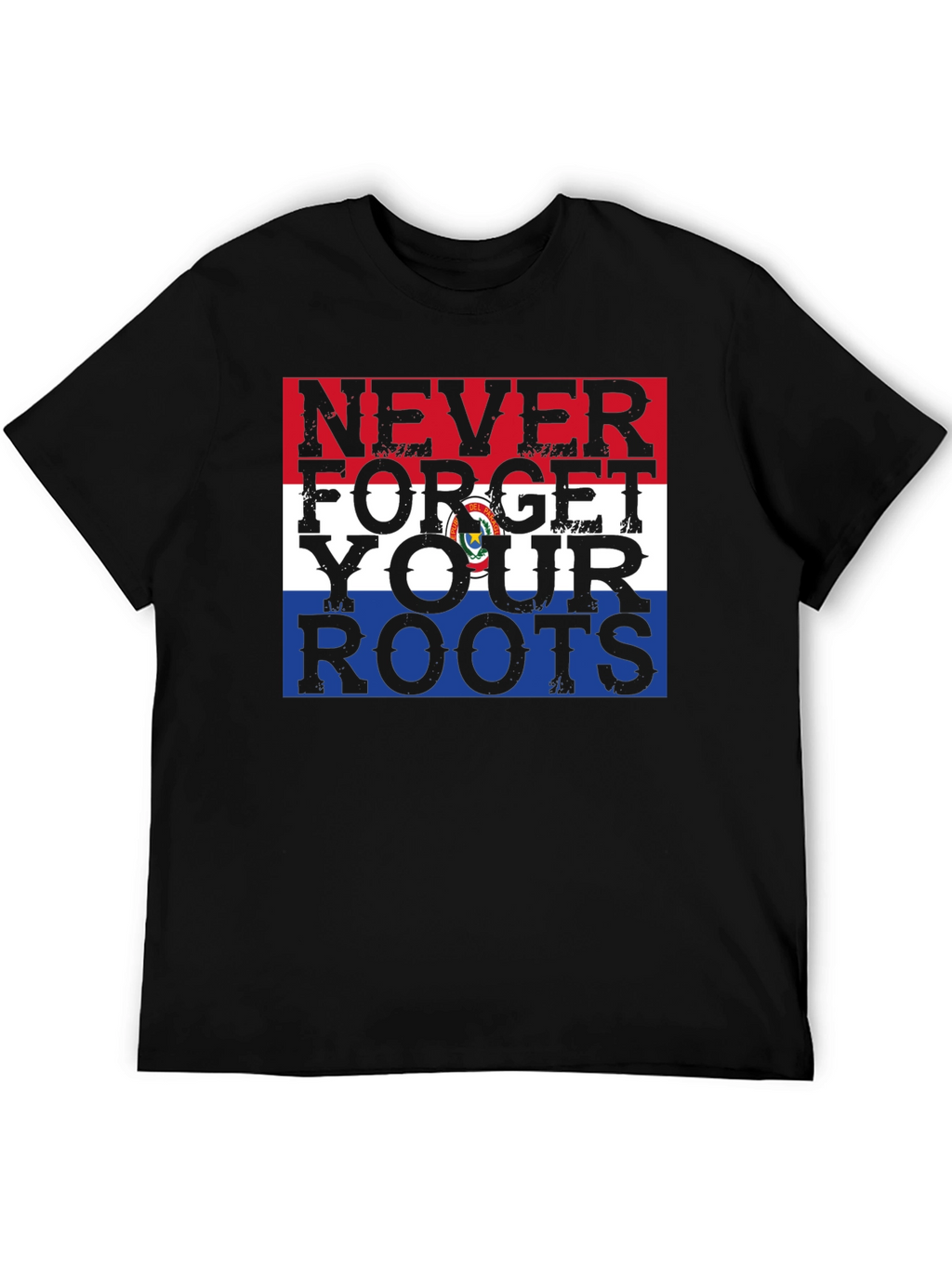 Never Forget Your Roots Paraguay Flag Graphic Tee