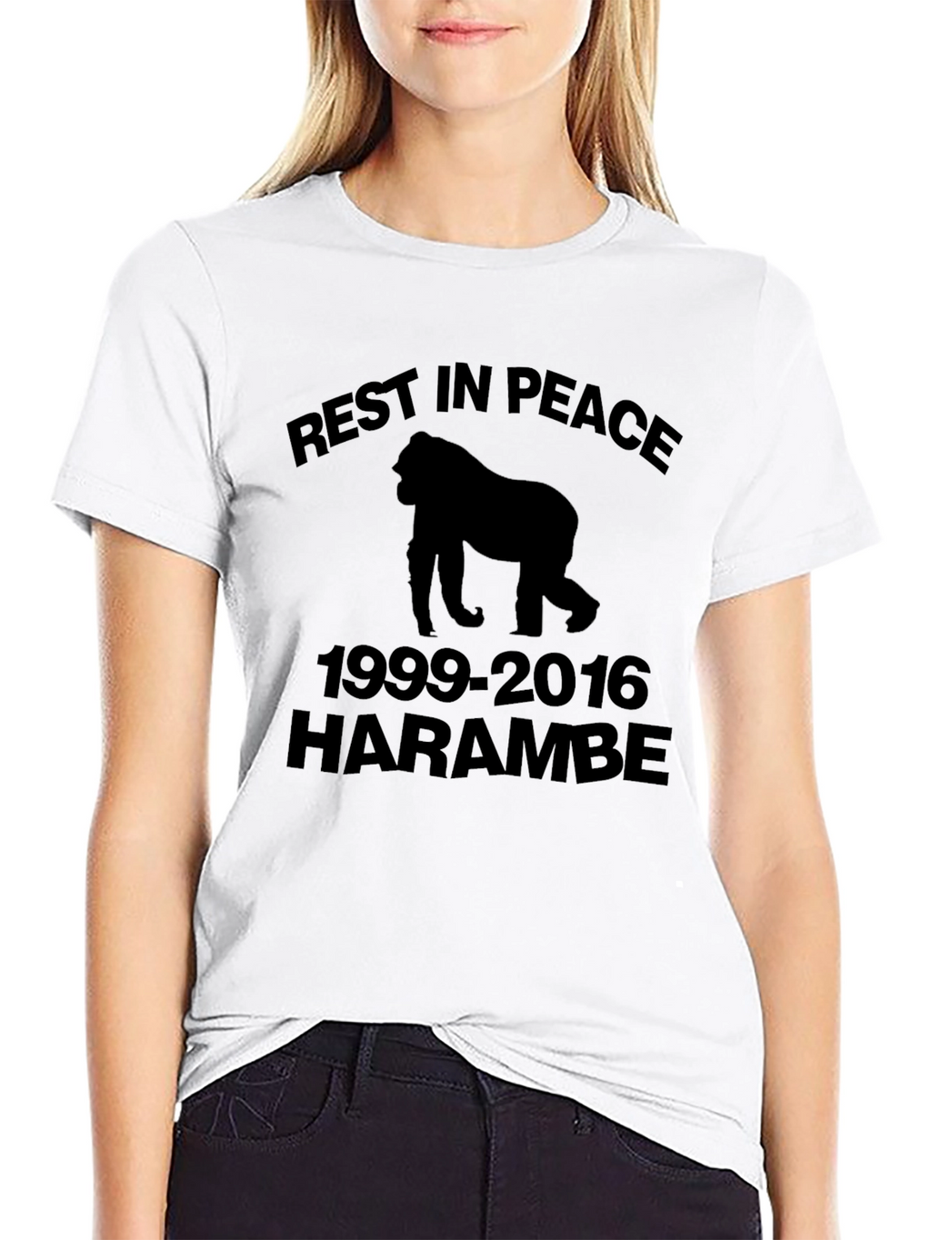 RIP Harambe Gorilla Memorial Graphic T-Shirt
