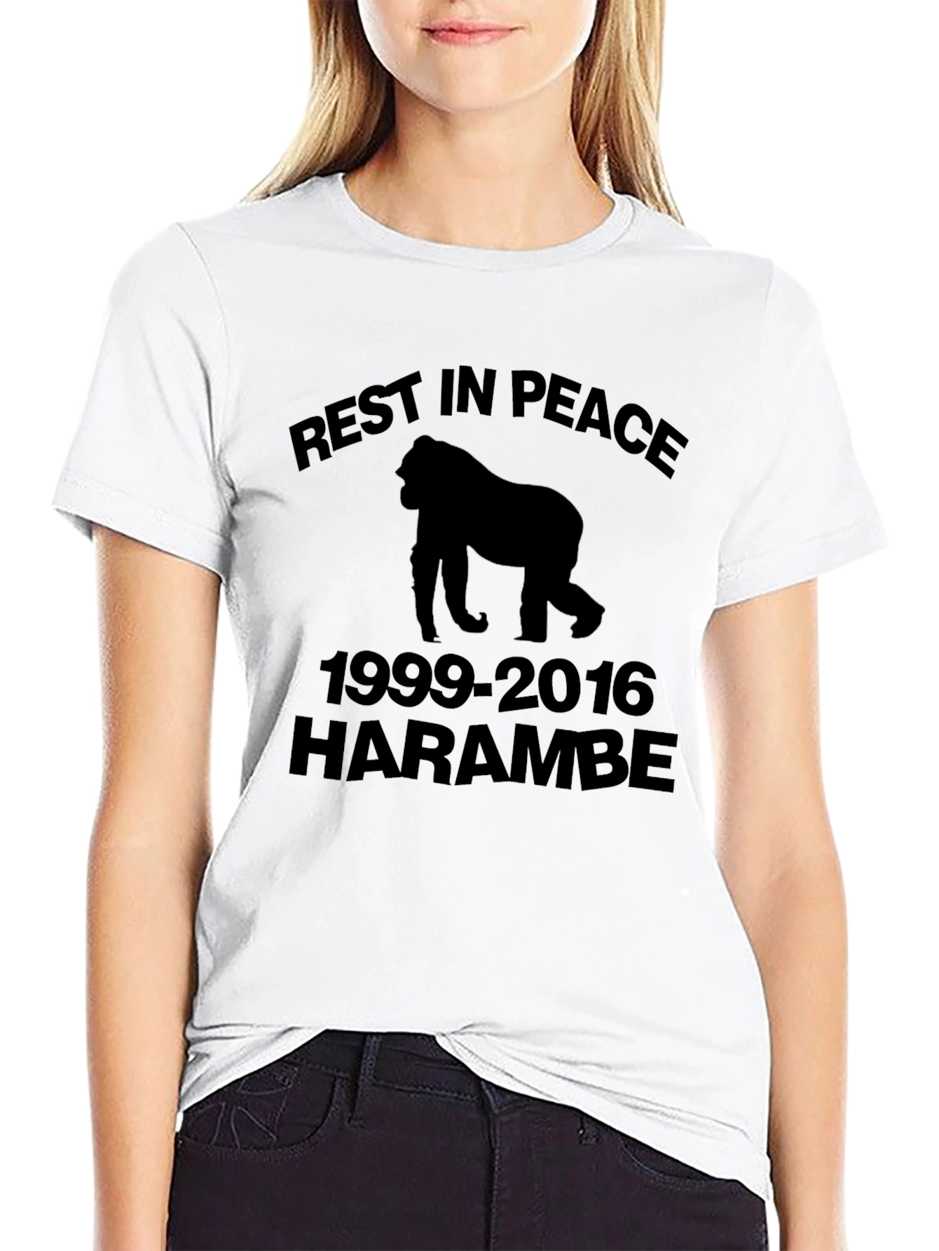 RIP Harambe Gorilla Memorial Graphic T-Shirt