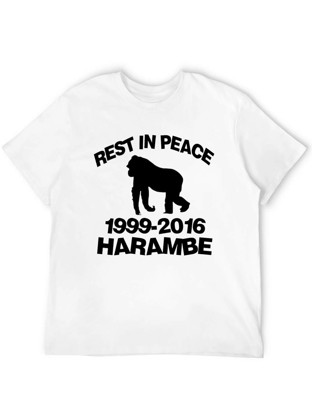 RIP Harambe Gorilla Memorial Graphic T-Shirt