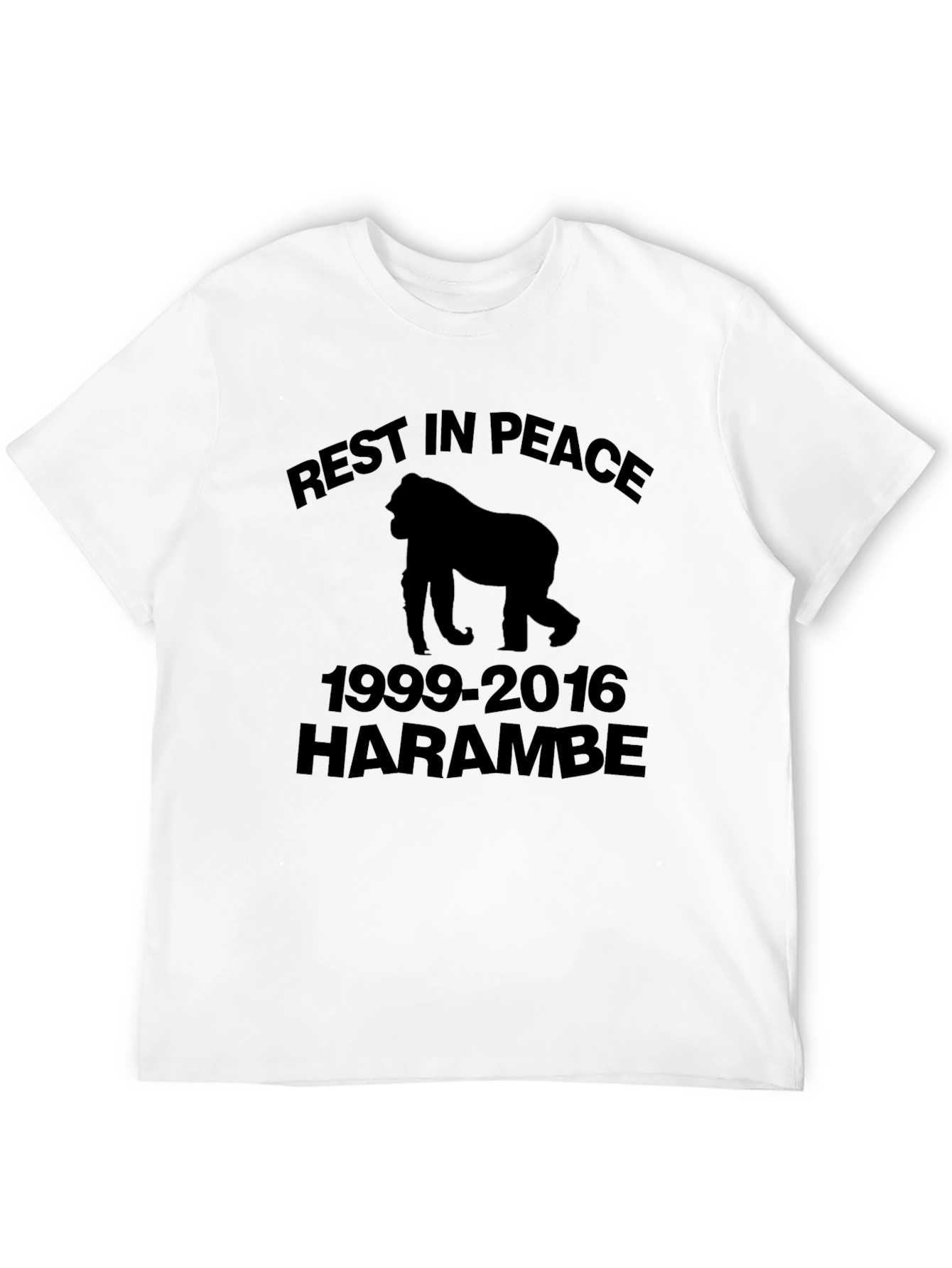 RIP Harambe Gorilla Memorial Graphic T-Shirt