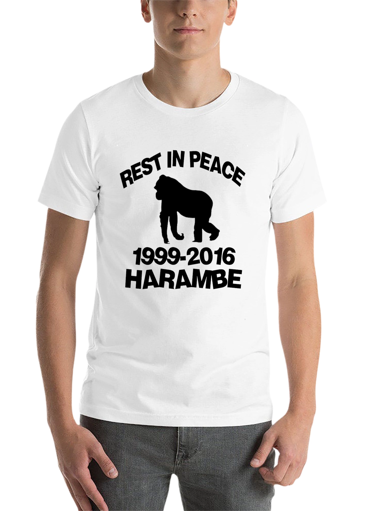 RIP Harambe Gorilla Memorial Graphic T-Shirt