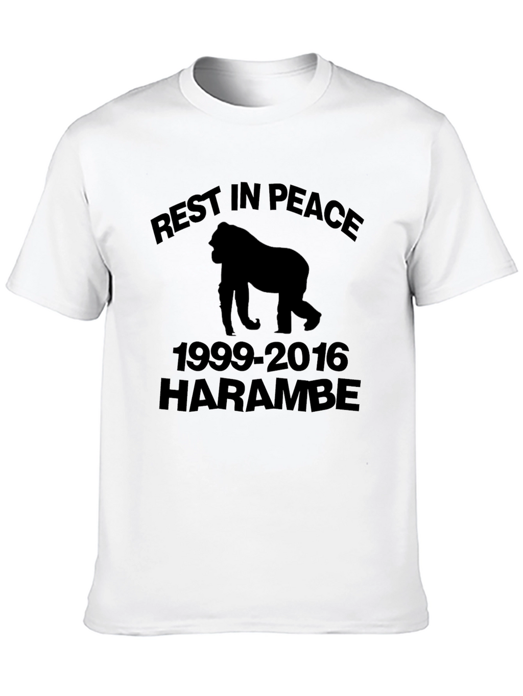 RIP Harambe Gorilla Memorial Graphic T-Shirt