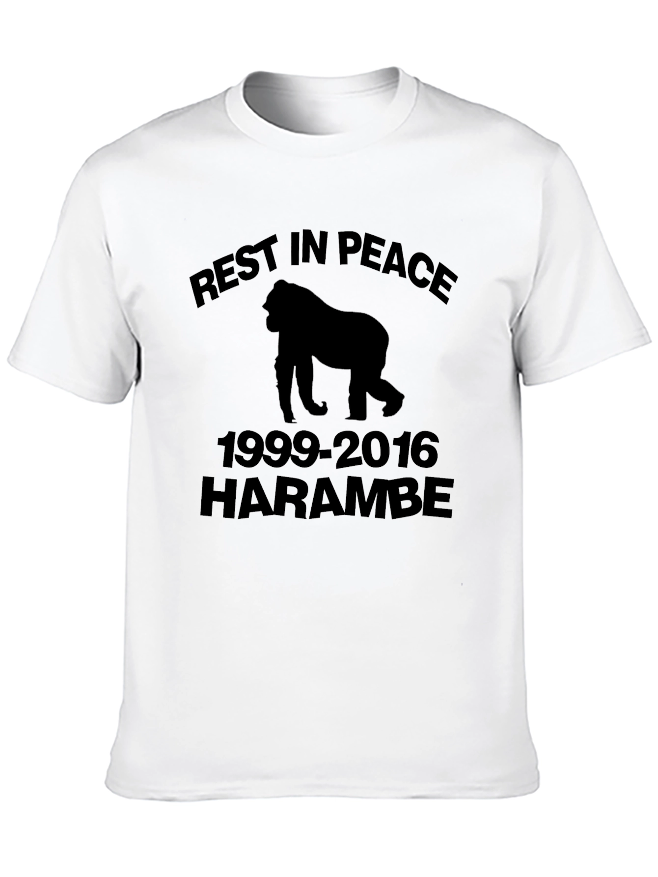 RIP Harambe Gorilla Memorial Graphic T-Shirt