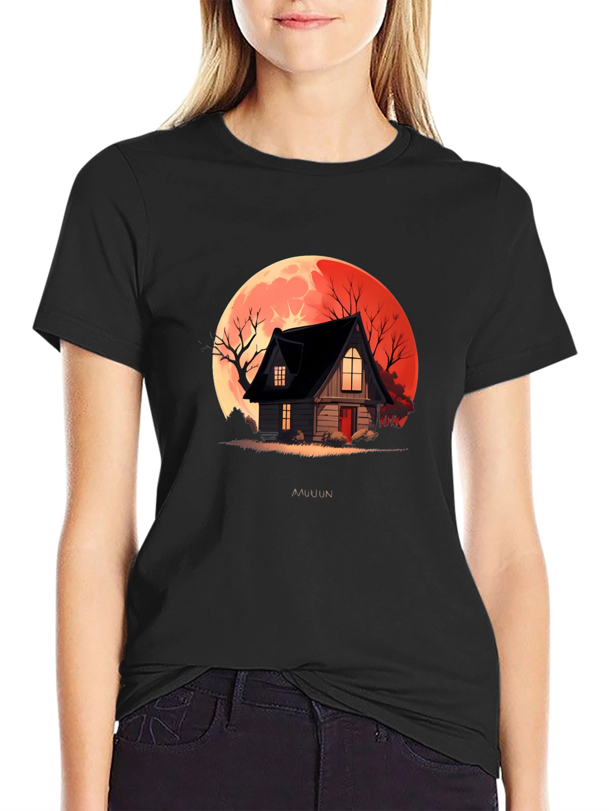 Spooky House Graphic T-Shirt