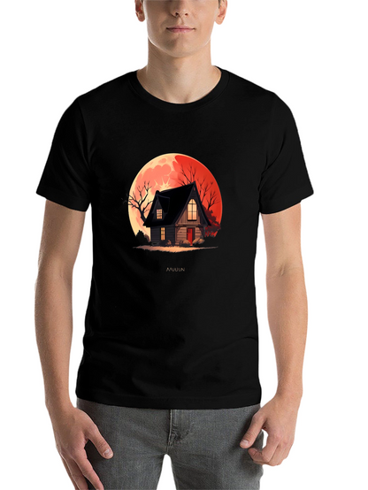 Spooky House Graphic T-Shirt