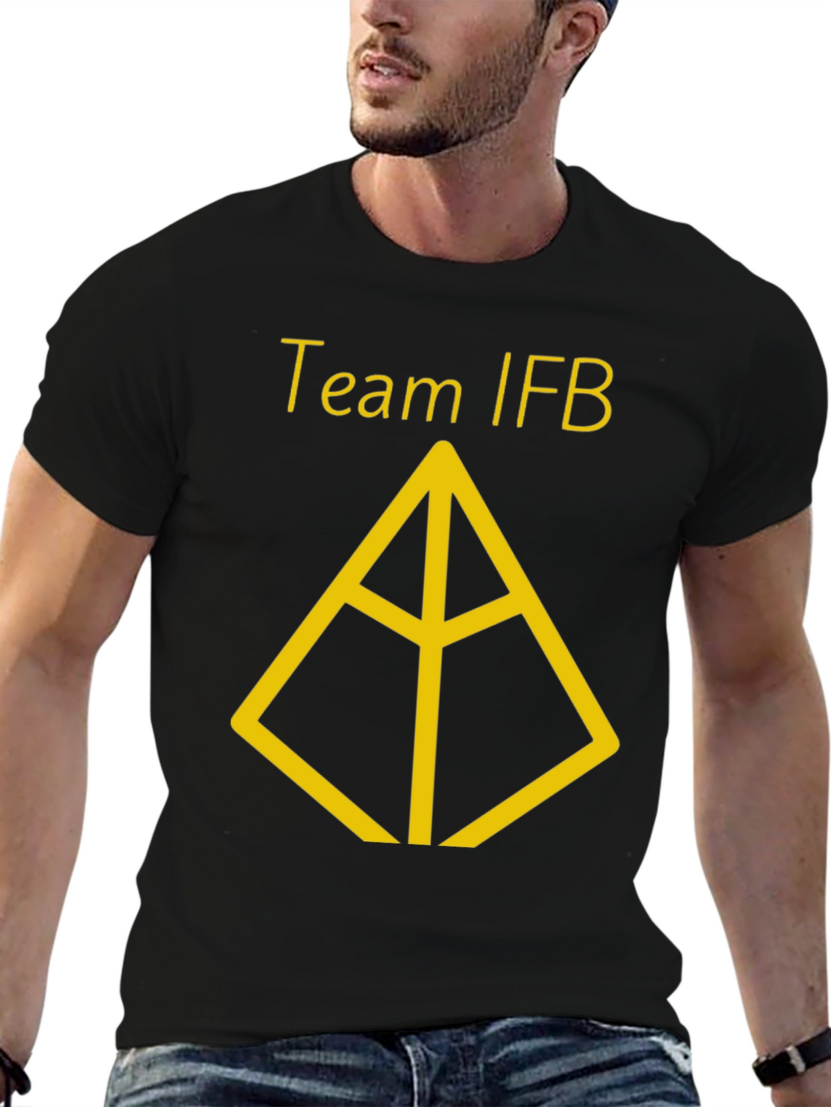 Team IFB Black Graphic Tee