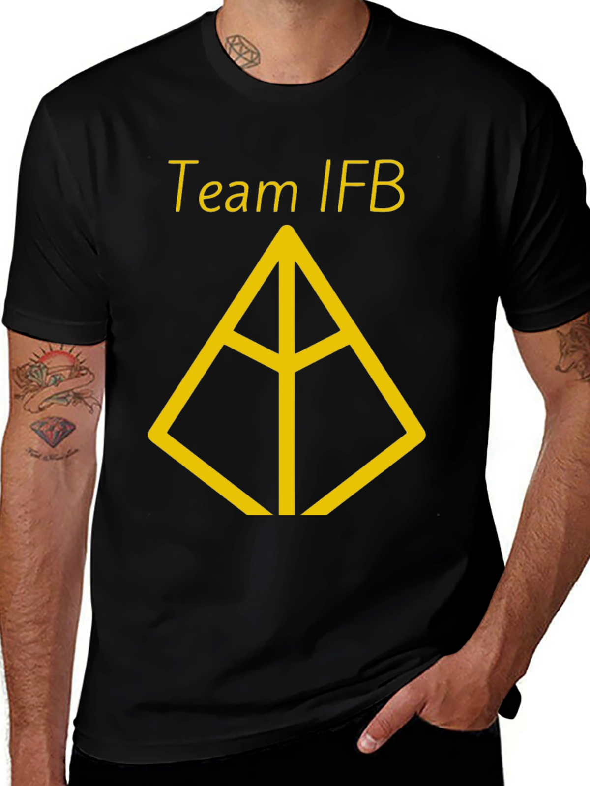 Team IFB Black Graphic Tee