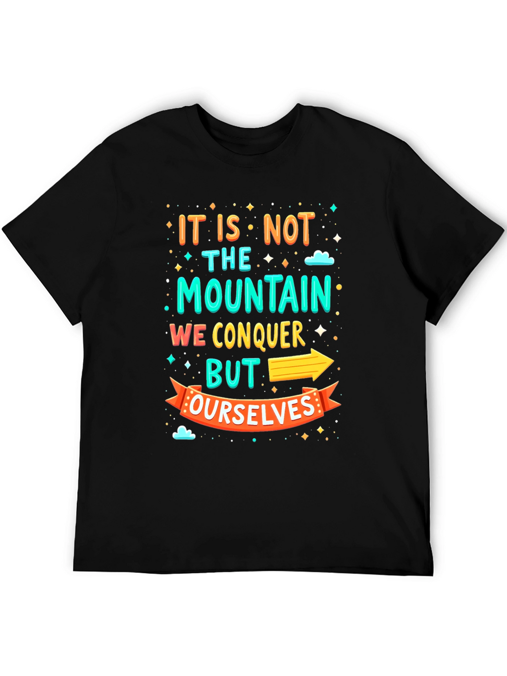 Motivational Mountain Conquer T-Shirt