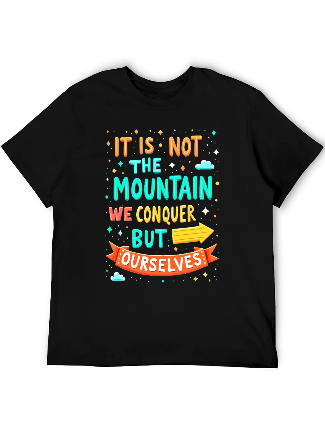 Motivational Mountain Conquer T-Shirt