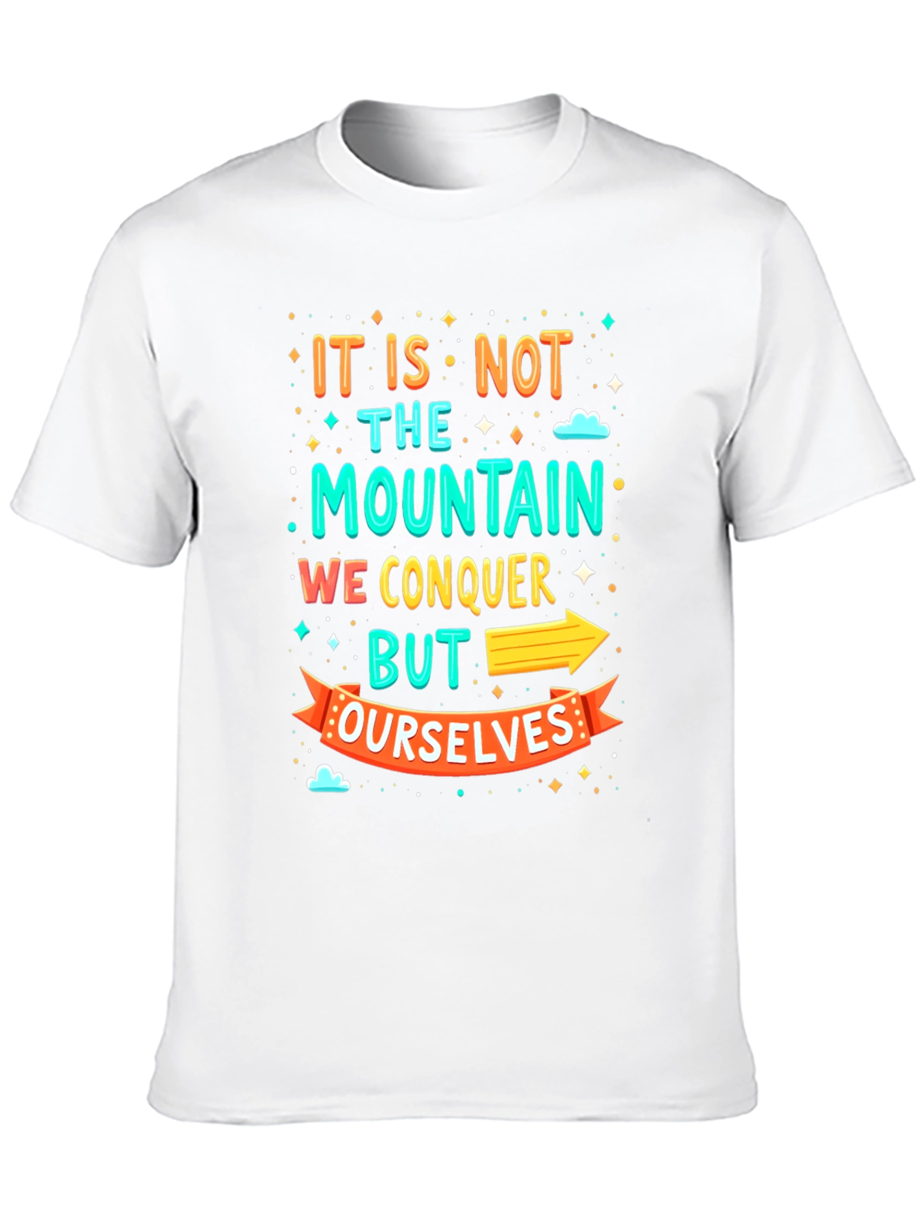 Motivational Mountain Conquer T-Shirt