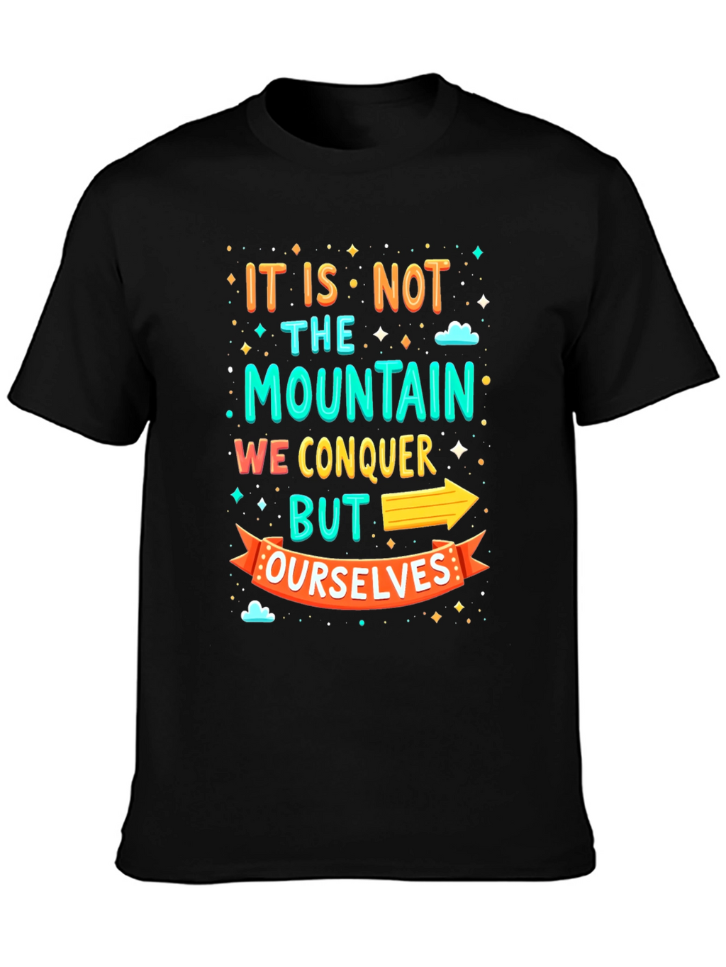 Motivational Mountain Conquer T-Shirt