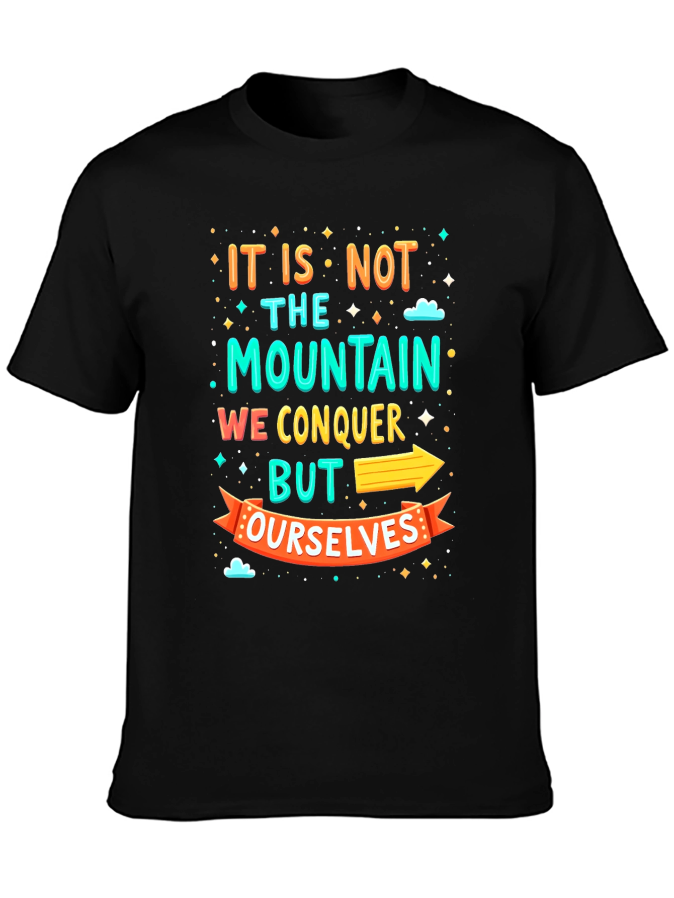 Motivational Mountain Conquer T-Shirt