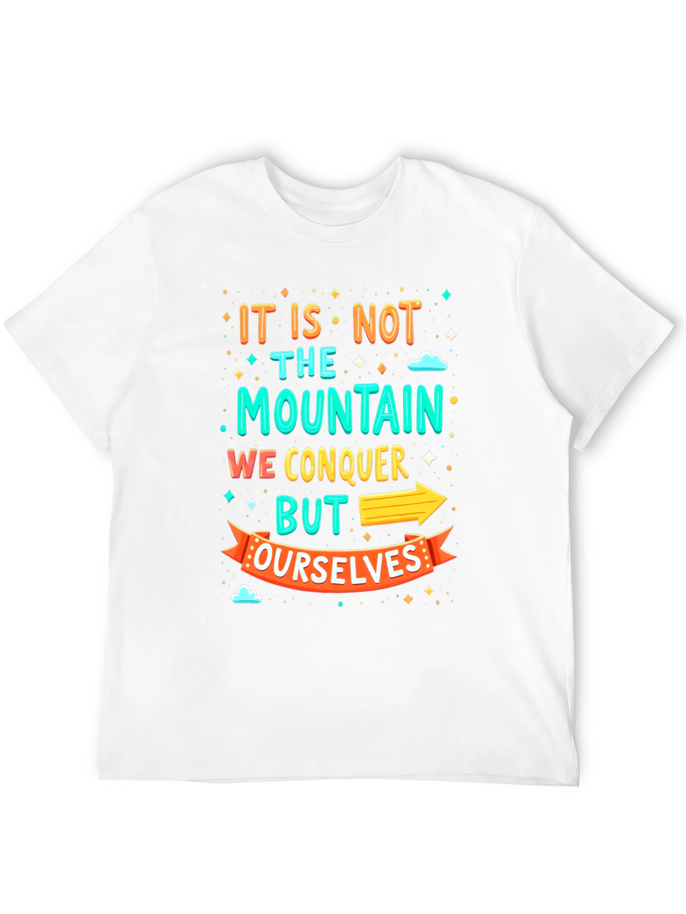Motivational Mountain Conquer T-Shirt