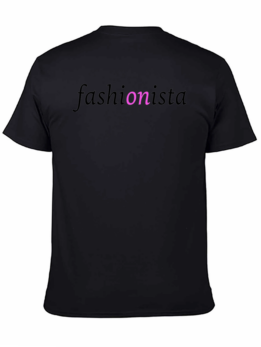 Fashionista Black T-Shirt for Style Enthusiasts