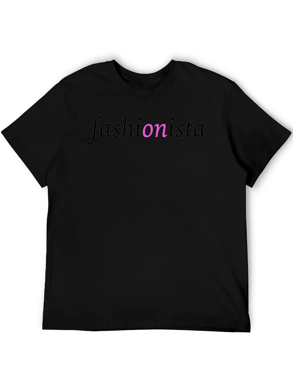 Fashionista Black T-Shirt for Style Enthusiasts