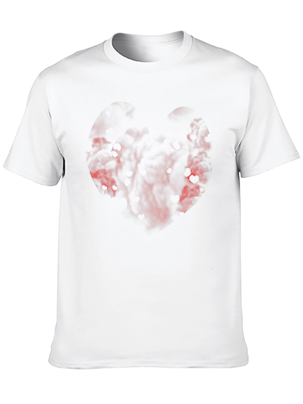 Black T-Shirt with Abstract Red Design