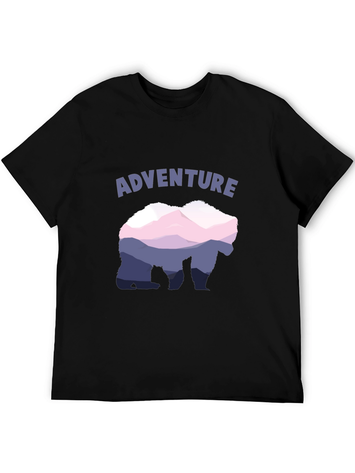 Adventure Bear Mountain Graphic Tee - Black