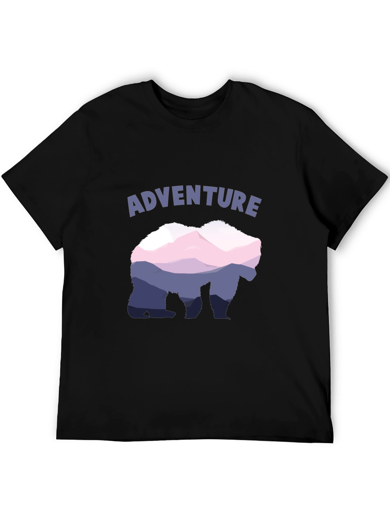 Adventure Bear Mountain Graphic Tee - Black