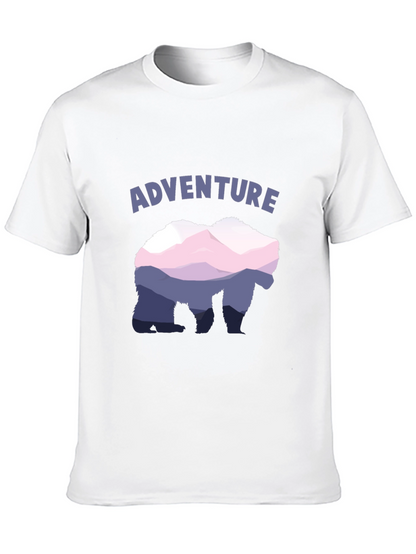 Adventure Bear Mountain Graphic Tee - Black