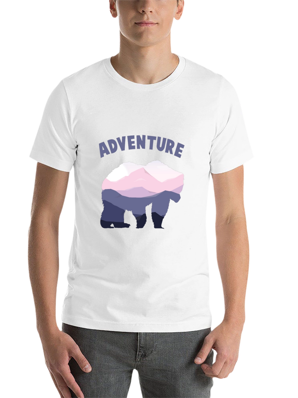 Adventure Bear Mountain Graphic Tee - Black