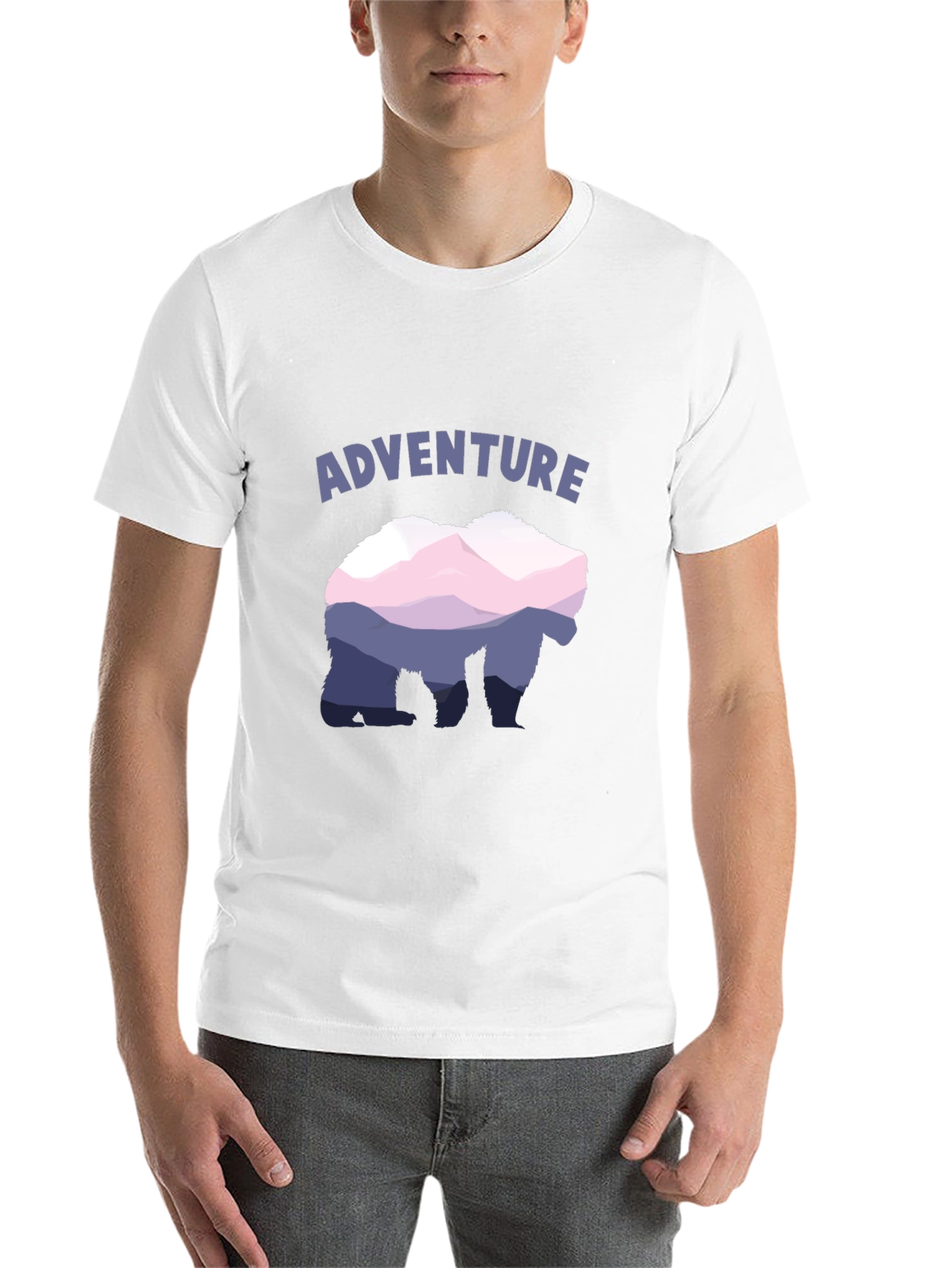 Adventure Bear Mountain Graphic Tee - Black