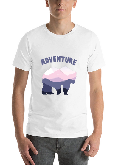 Adventure Bear Mountain Graphic Tee - Black