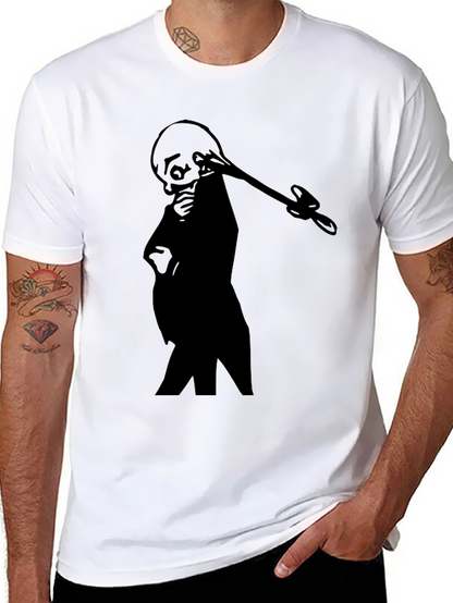 Silhouette Grim Reaper T-Shirt - Black