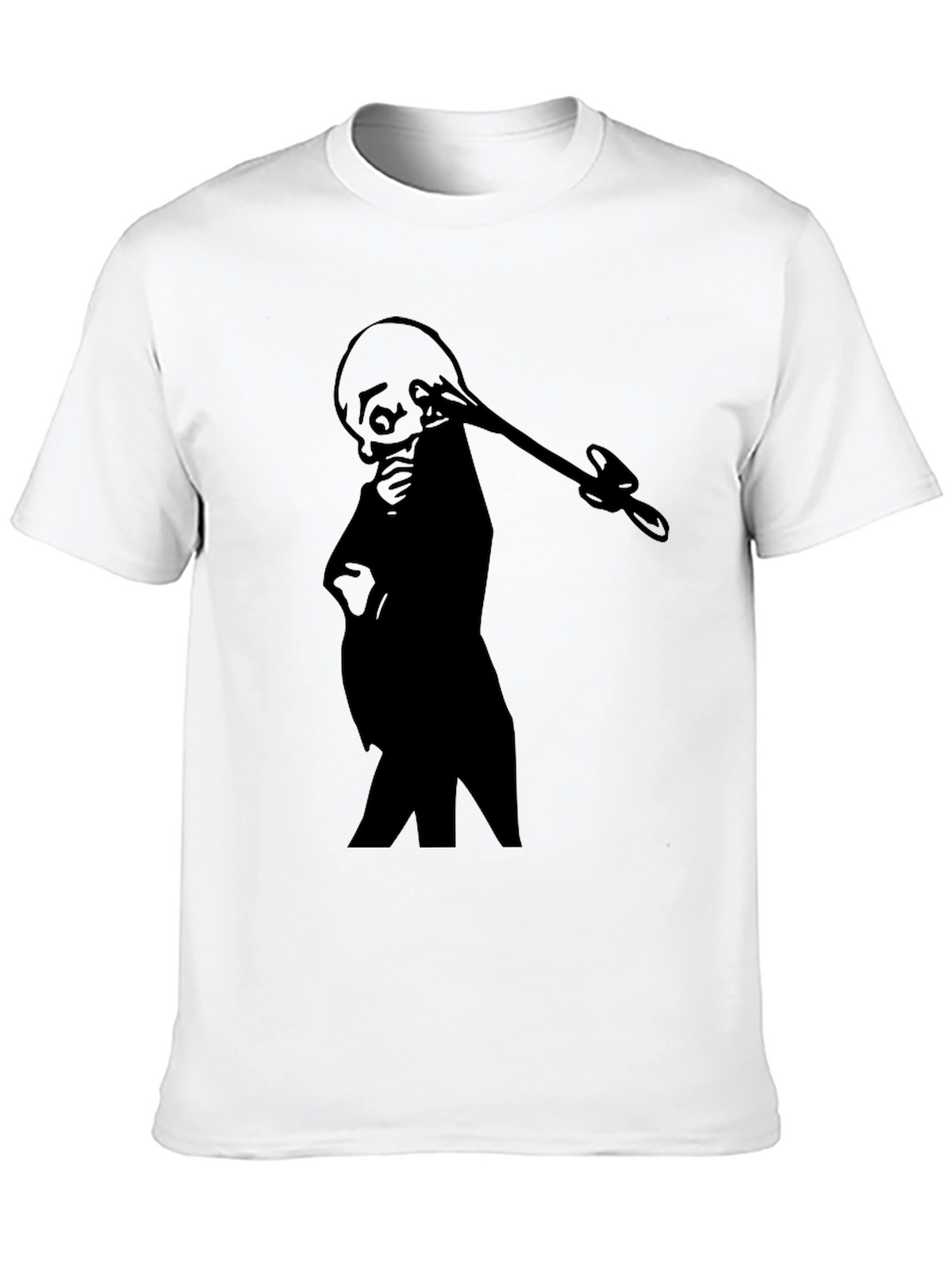 Silhouette Grim Reaper T-Shirt - Black