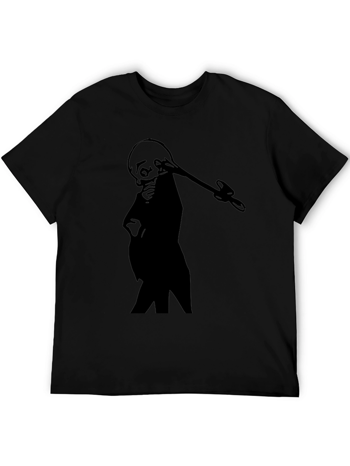 Silhouette Grim Reaper T-Shirt - Black