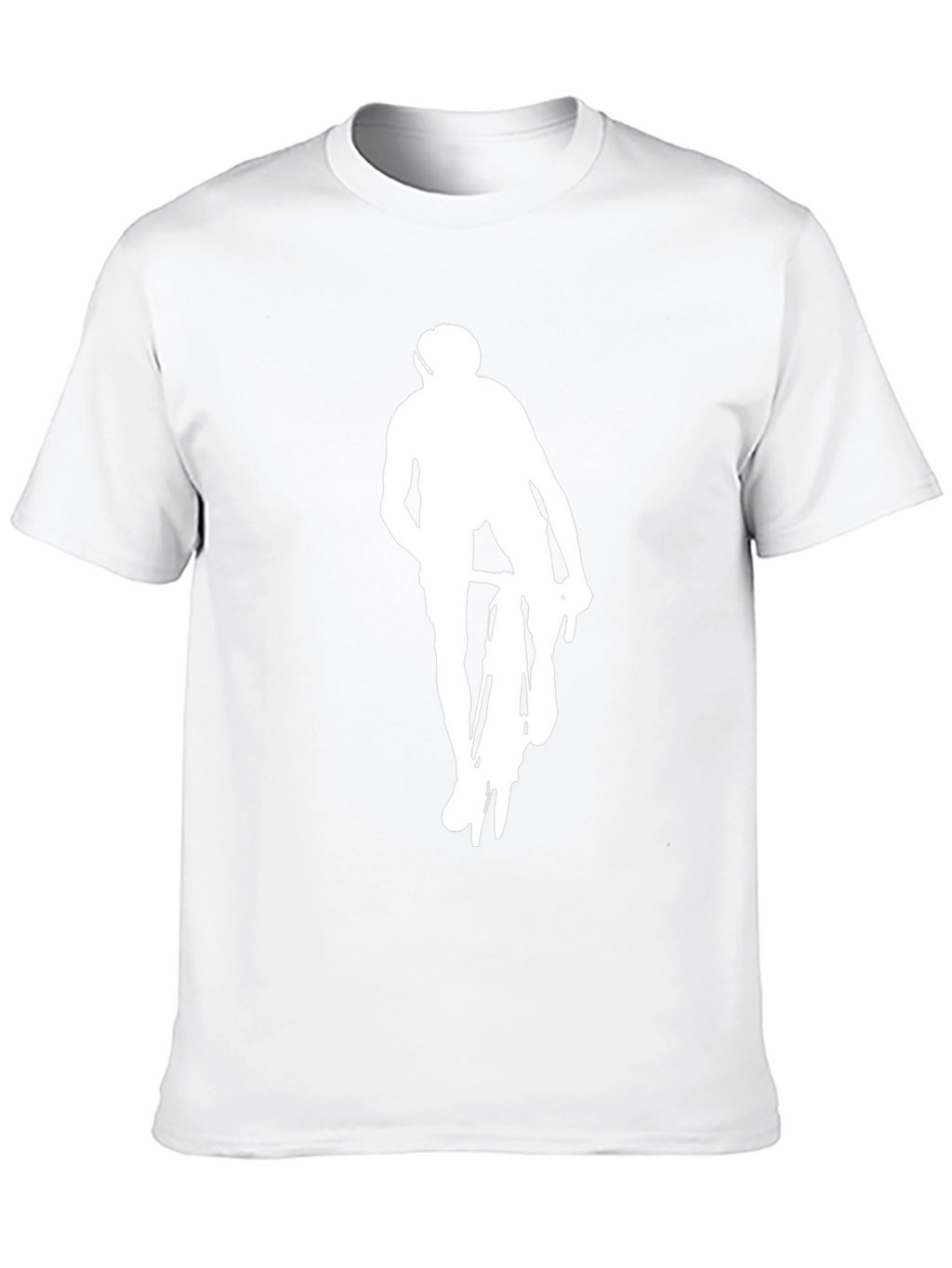 Black Cyclist Graphic Tee - Modern Style