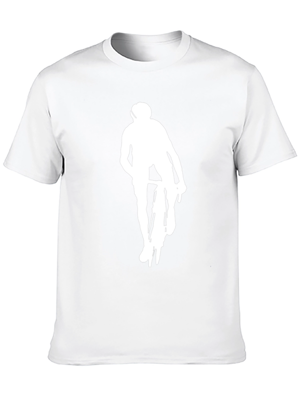 Black Cyclist Graphic Tee - Modern Style