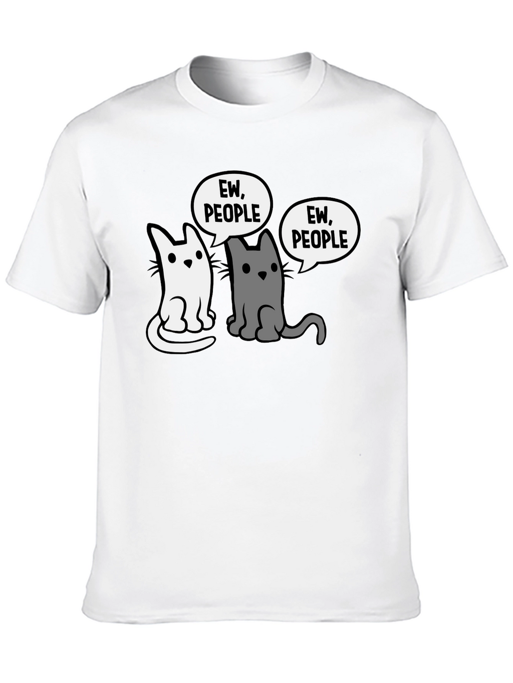 Ew People Funny Cat T-Shirt