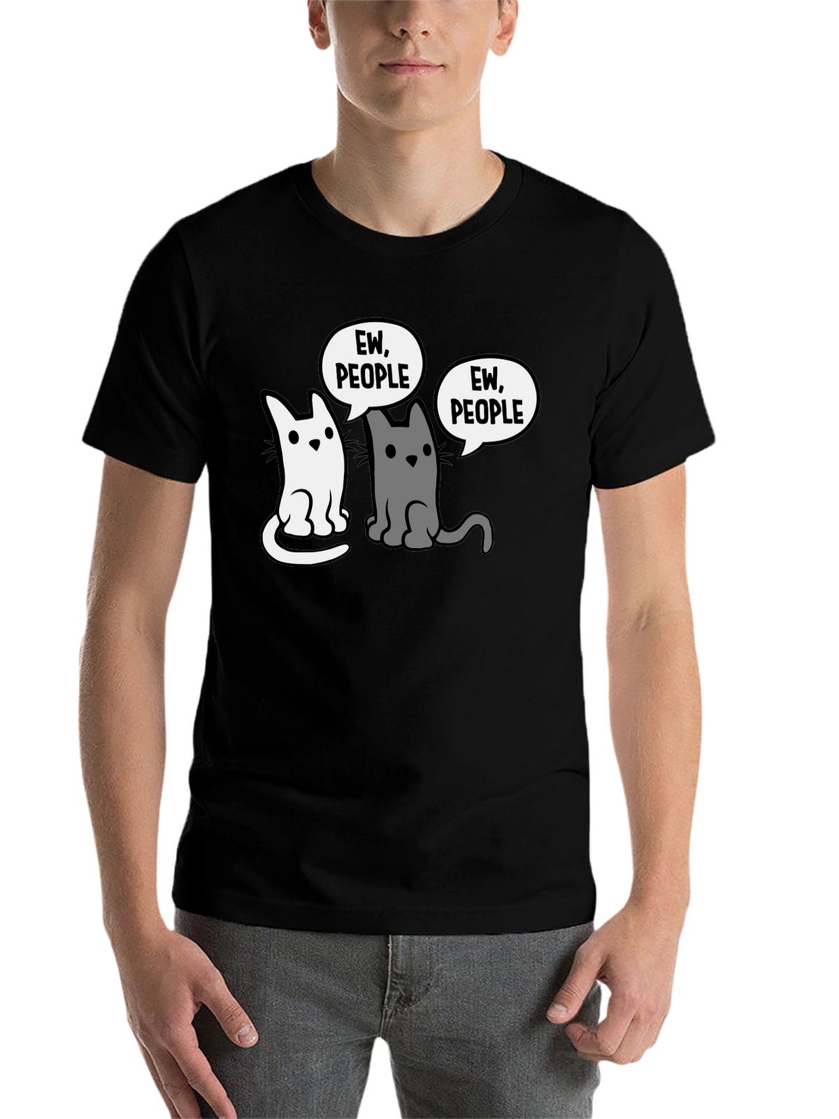 Ew People Funny Cat T-Shirt